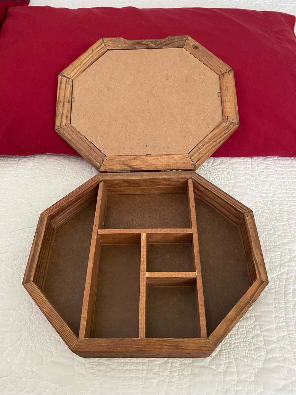 Vintage Wooden Box With Compartments
In Excellent Condition For The Age - Picture 2 of 14